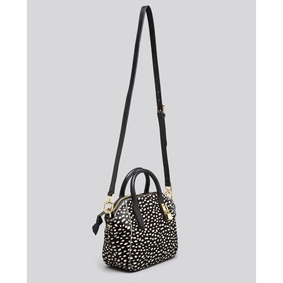 Tory Burch Savannah Pony Hair Dotted Satchel - Picture 3 of 9